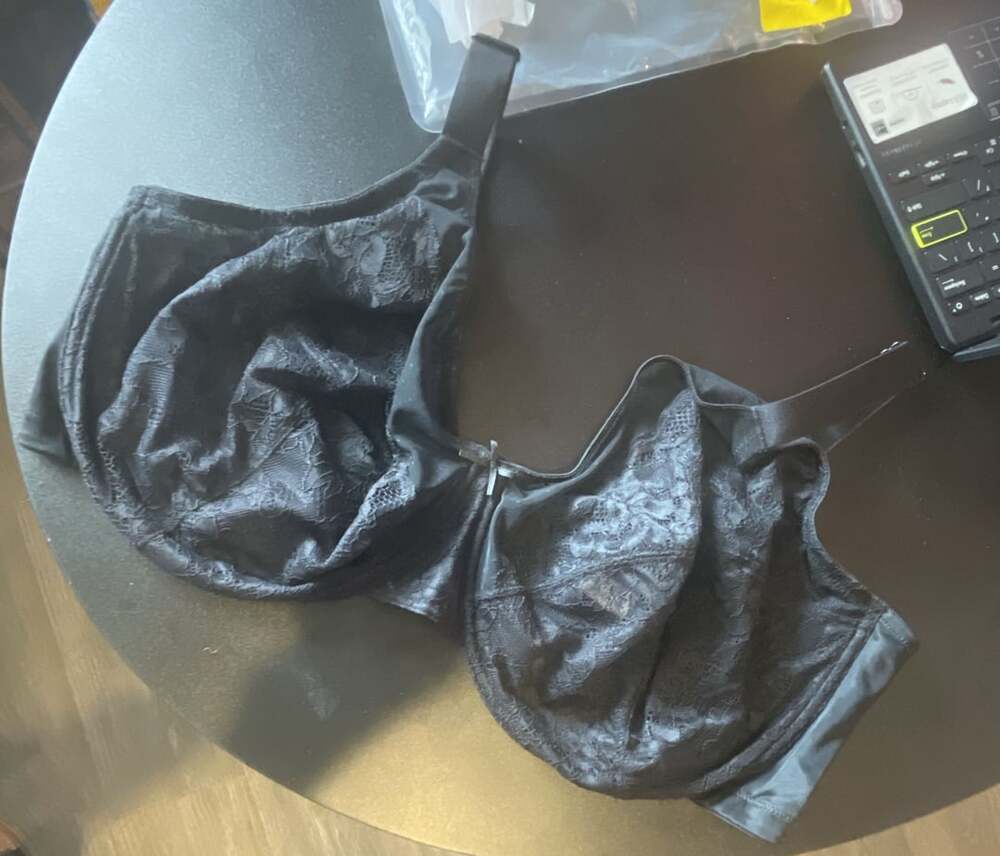 HSIA Full Coverage Underwire Bra Size 44H Black Lace